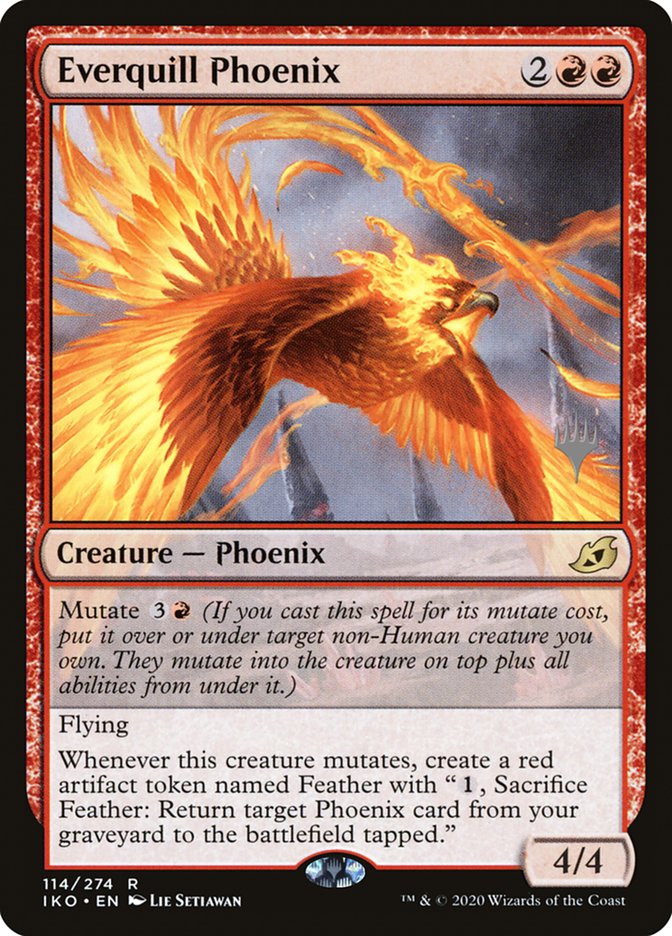 Everquill Phoenix (Promo Pack) [Ikoria: Lair of Behemoths Promos] [Foil]