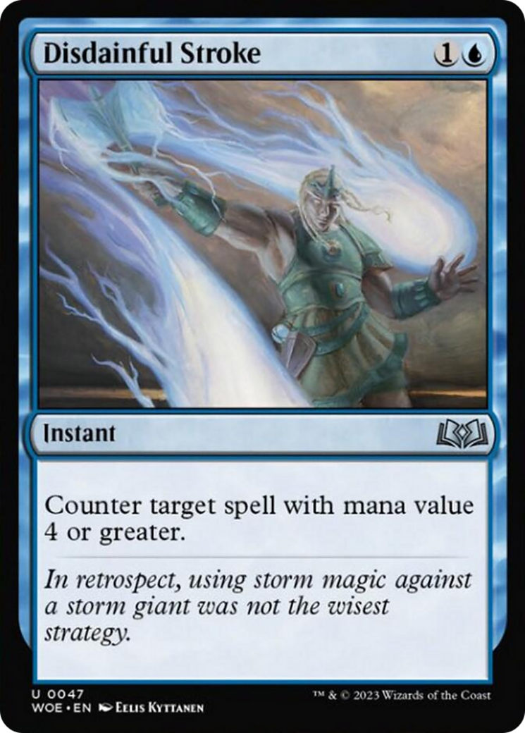 Disdainful Stroke [Wilds of Eldraine] [Foil]