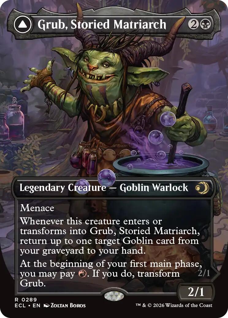 Grub, Storied Matriarch (Borderless) [Lorwyn Eclipsed] [Foil]