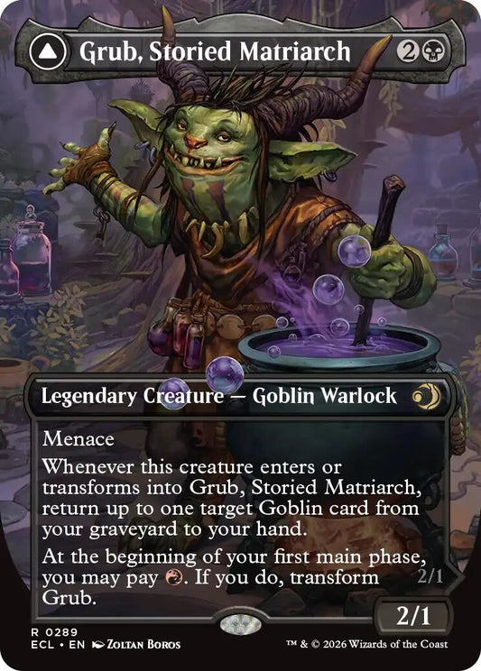 Grub, Storied Matriarch (Borderless) [Lorwyn Eclipsed] [Foil]