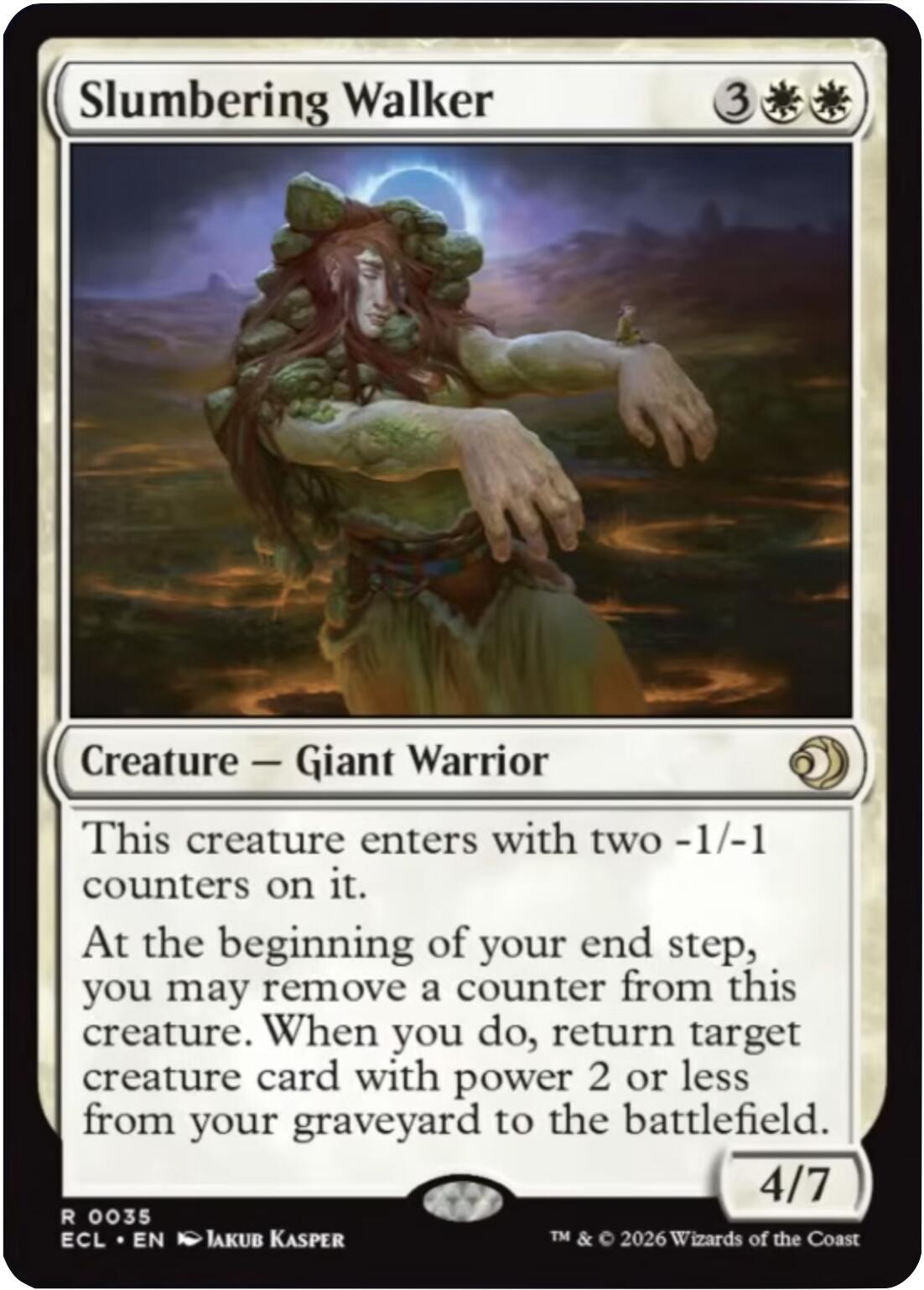 Slumbering Walker [Lorwyn Eclipsed] [Foil]