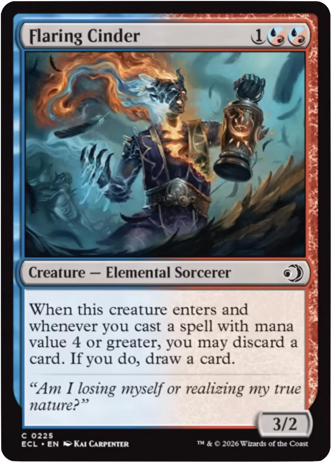 Flaring Cinder [Lorwyn Eclipsed] [Foil]