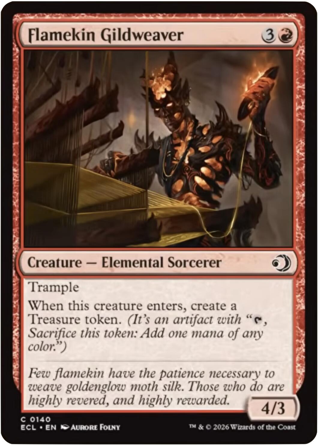 Flamekin Gildweaver [Lorwyn Eclipsed] [Foil]