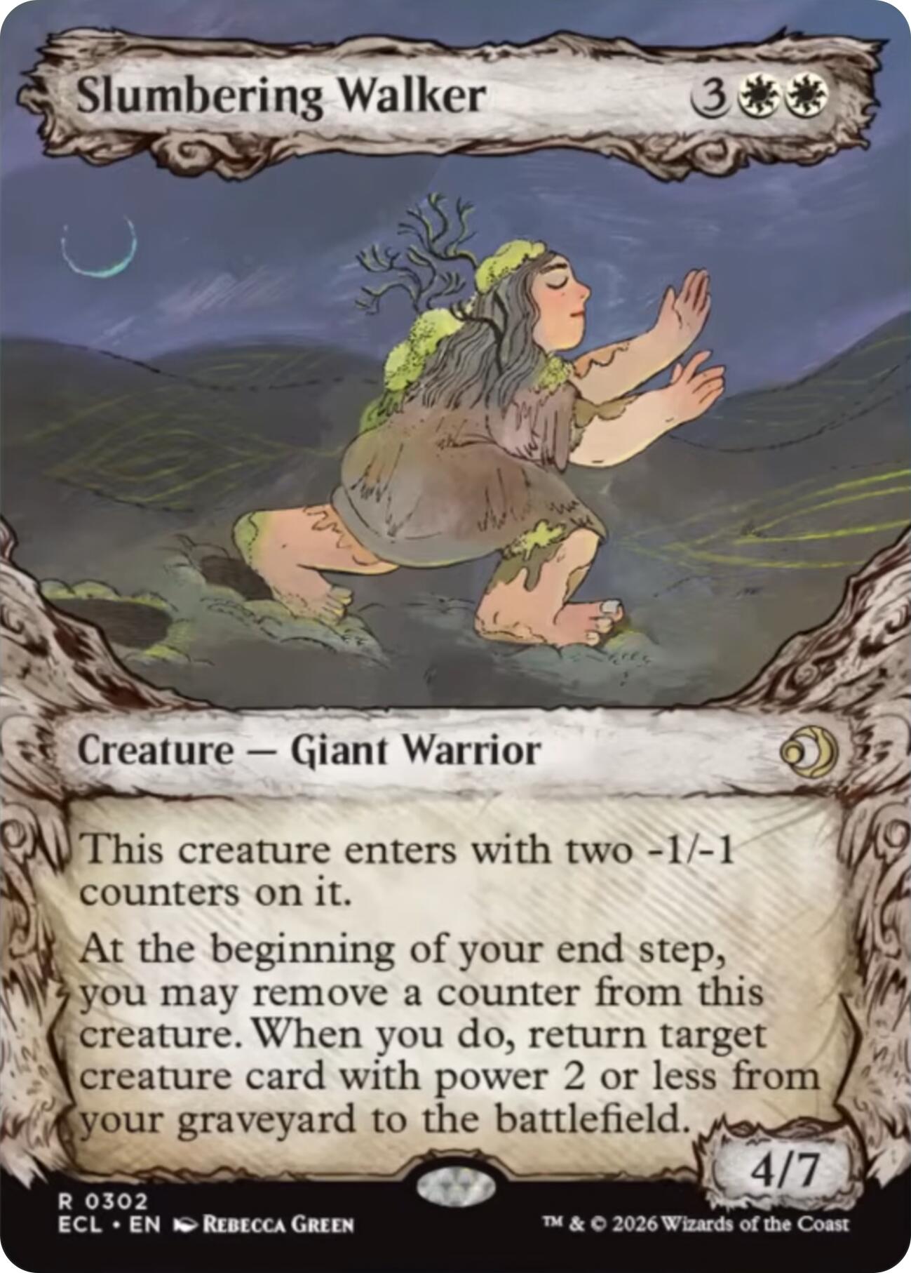 Slumbering Walker (Showcase) [Lorwyn Eclipsed] [Foil]