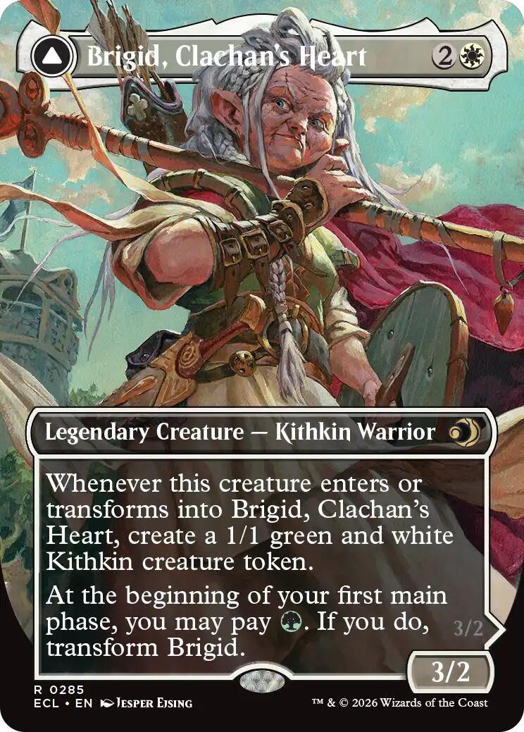 Brigid, Clachan's Heart (Borderless) [Lorwyn Eclipsed] [Foil]
