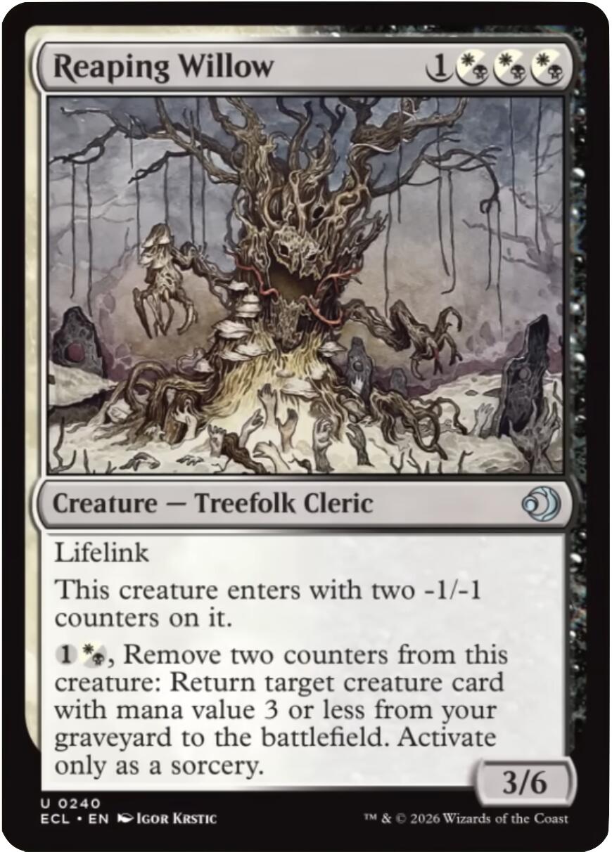 Reaping Willow [Lorwyn Eclipsed] [Foil]