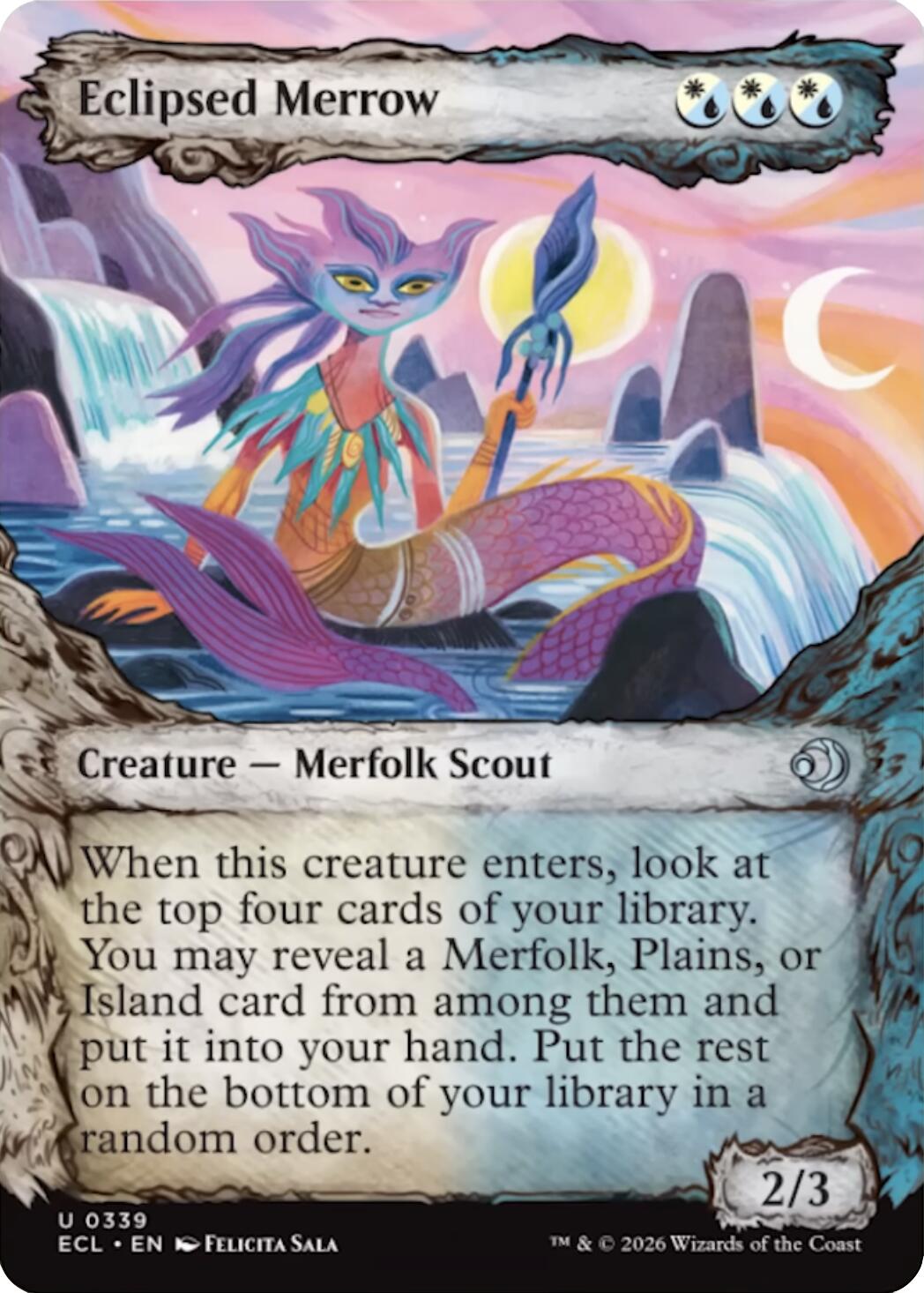 Eclipsed Merrow (Showcase) [Lorwyn Eclipsed] [Foil]