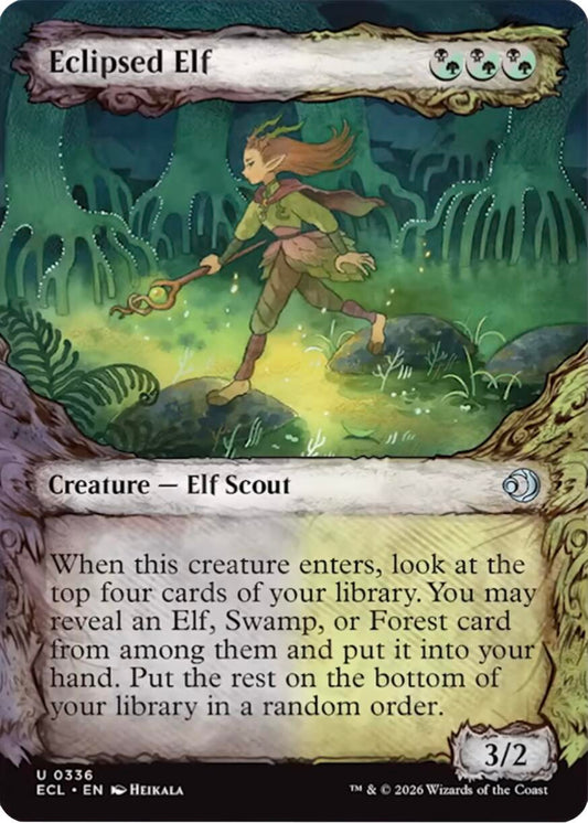 Eclipsed Elf (Showcase) [Lorwyn Eclipsed] [Foil]