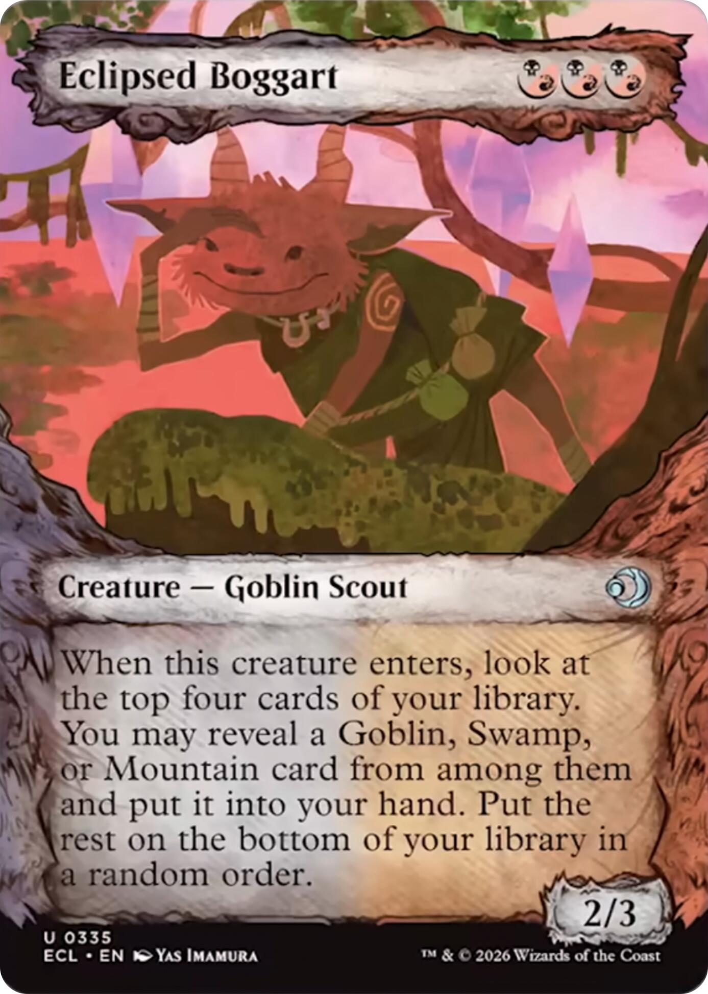 Eclipsed Boggart (Showcase) [Lorwyn Eclipsed] [Foil]