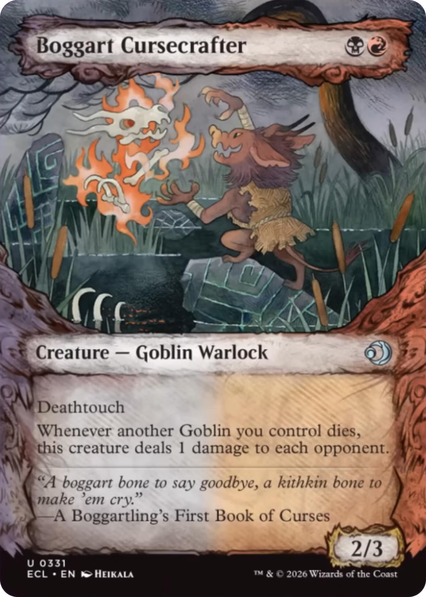 Boggart Cursecrafter (Showcase) [Lorwyn Eclipsed] [Foil]