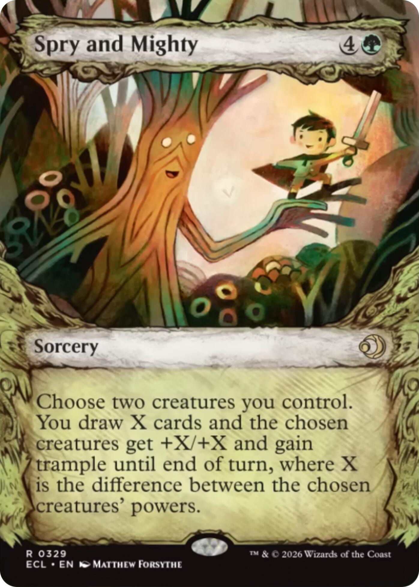 Spry and Mighty (Showcase) [Lorwyn Eclipsed] [Foil]