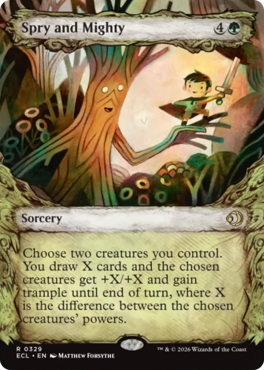 Spry and Mighty (Showcase) [Lorwyn Eclipsed] [Foil]