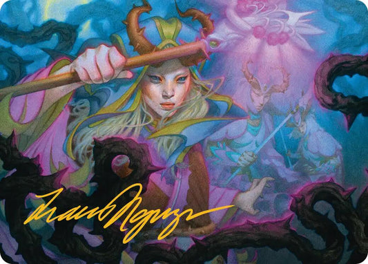 Stoic Grove-Guide Art Card (Gold-Stamped Signature) [Lorwyn Eclipsed Art Series]