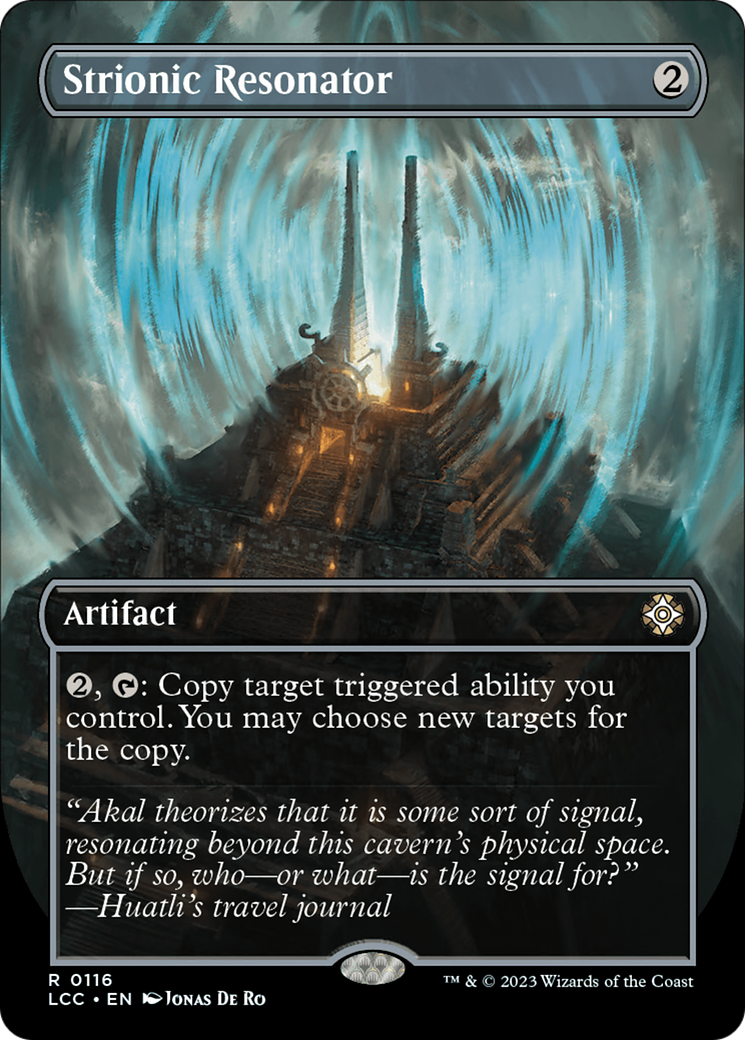 Strionic Resonator (Borderless) [The Lost Caverns of Ixalan Commander] [Foil]