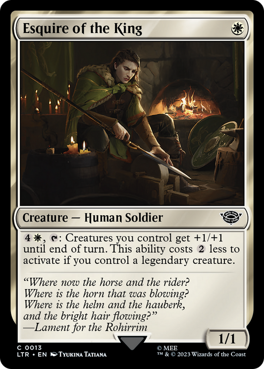 Esquire of the King [The Lord of the Rings: Tales of Middle-Earth] [Foil]