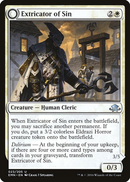 Extricator of Sin // Extricator of Flesh [Eldritch Moon] [Foil]