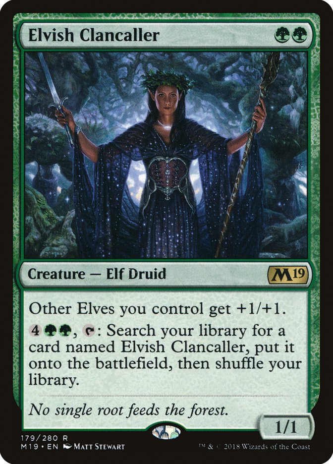 Elvish Clancaller [Core Set 2019] [Foil]