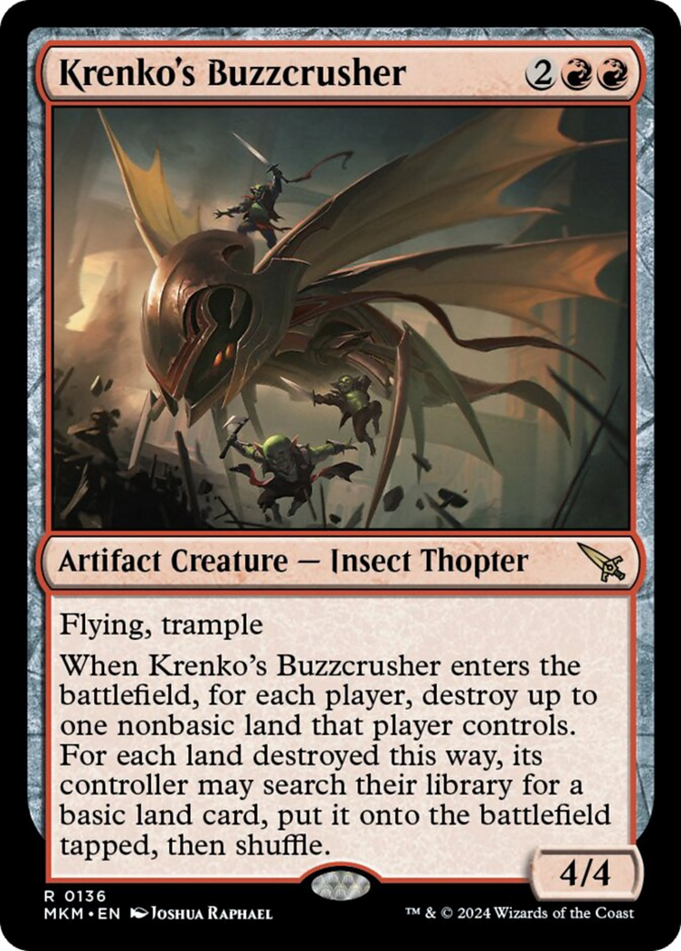 Krenko's Buzzcrusher [Murders at Karlov Manor] [Foil]