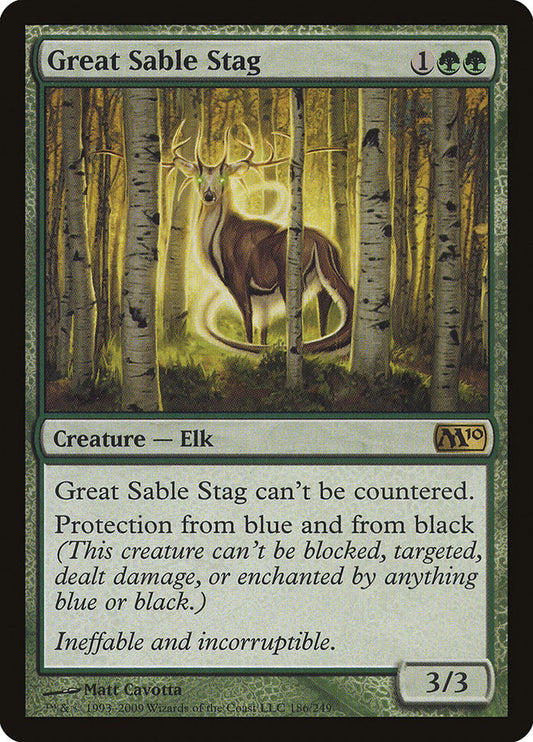 Great Sable Stag [Core Set 2010]