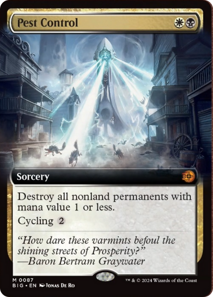 Pest Control (Extended Art) [Outlaws of Thunder Junction: The Big Score] [Foil]