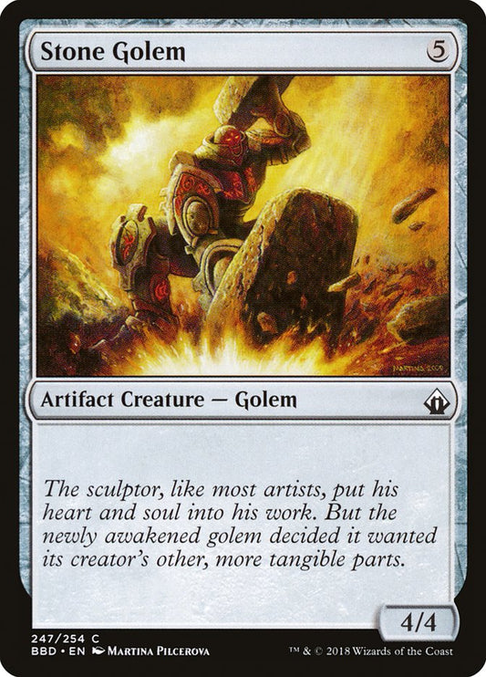 Stone Golem [Battlebond] [Foil]