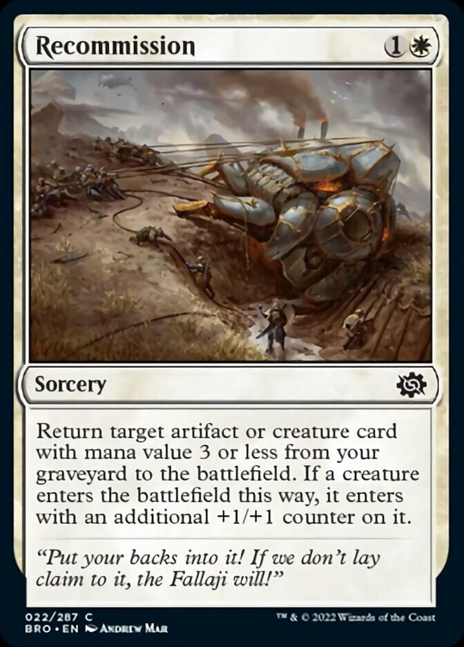 Recommission [The Brothers' War] [Foil]