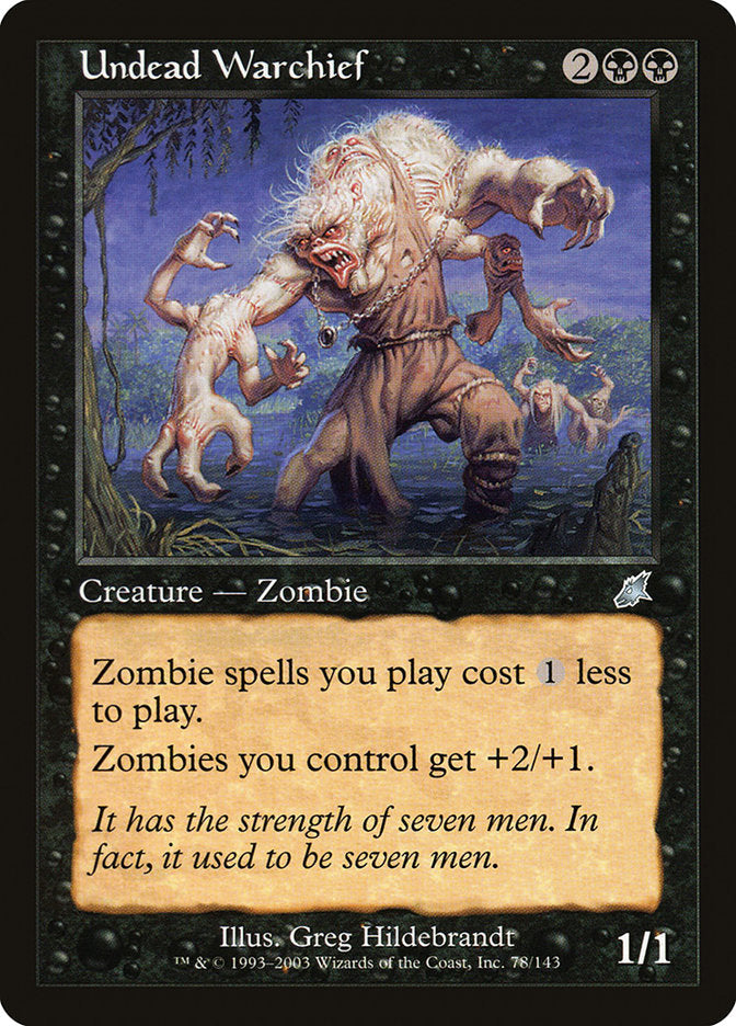 Undead Warchief [Scourge] [Foil]