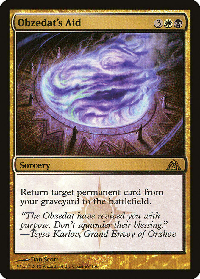 Obzedat's Aid [Dragon's Maze] [Foil]
