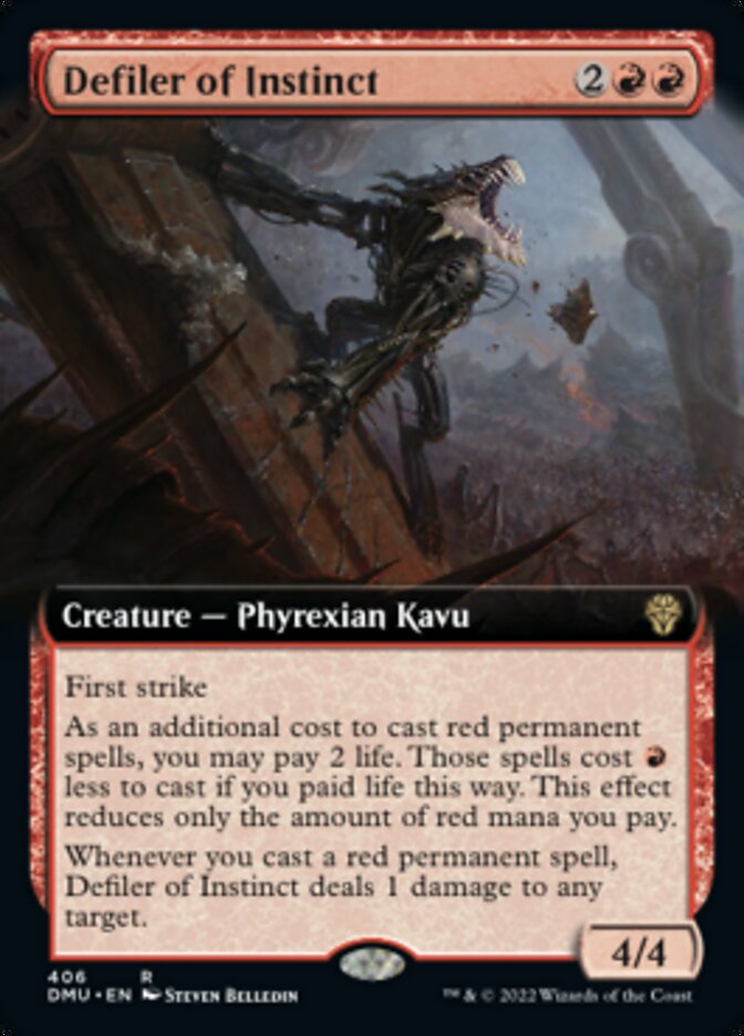 Defiler of Instinct (Extended Art) [Dominaria United] [Foil]