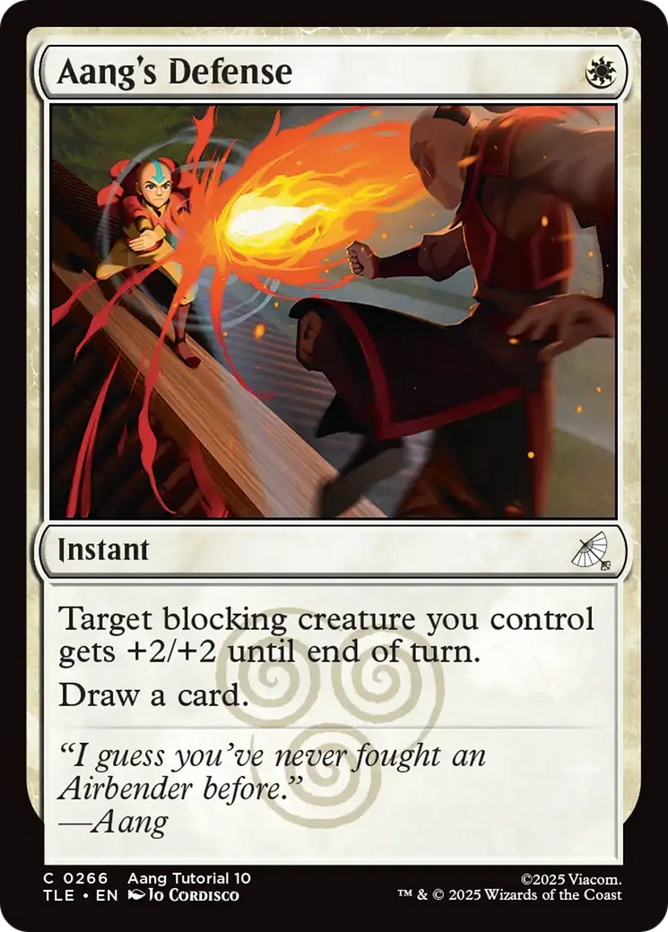 Aang's Defense (0266) [Avatar: The Last Airbender: Eternal-Legal] [Foil]