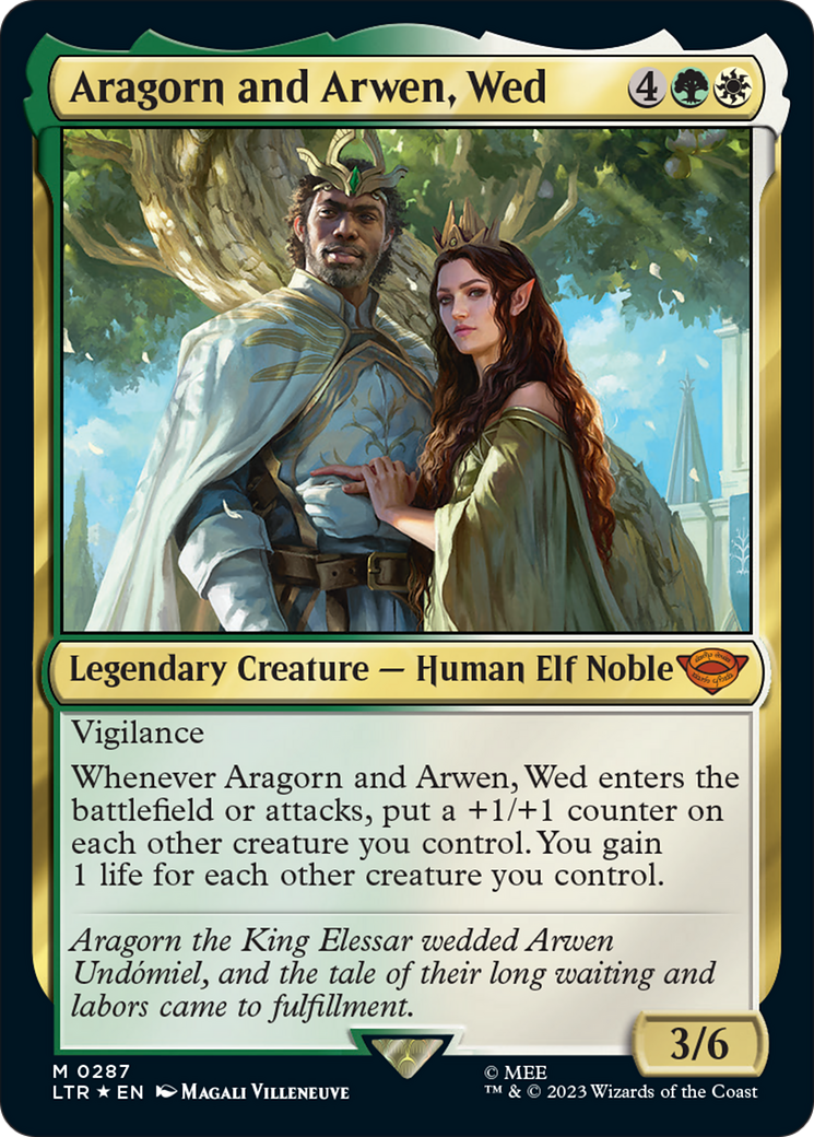 Aragorn and Arwen, Wed [The Lord of the Rings: Tales of Middle-Earth] [Foil]