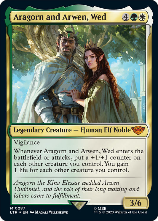 Aragorn and Arwen, Wed [The Lord of the Rings: Tales of Middle-Earth] [Foil]