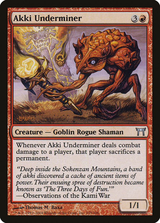 Akki Underminer [Champions of Kamigawa] [Foil]