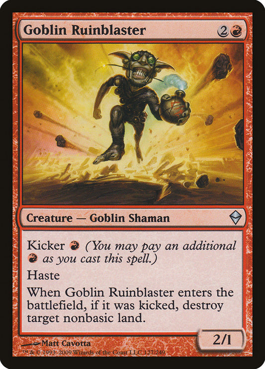 Goblin Ruinblaster [Zendikar] [Foil]