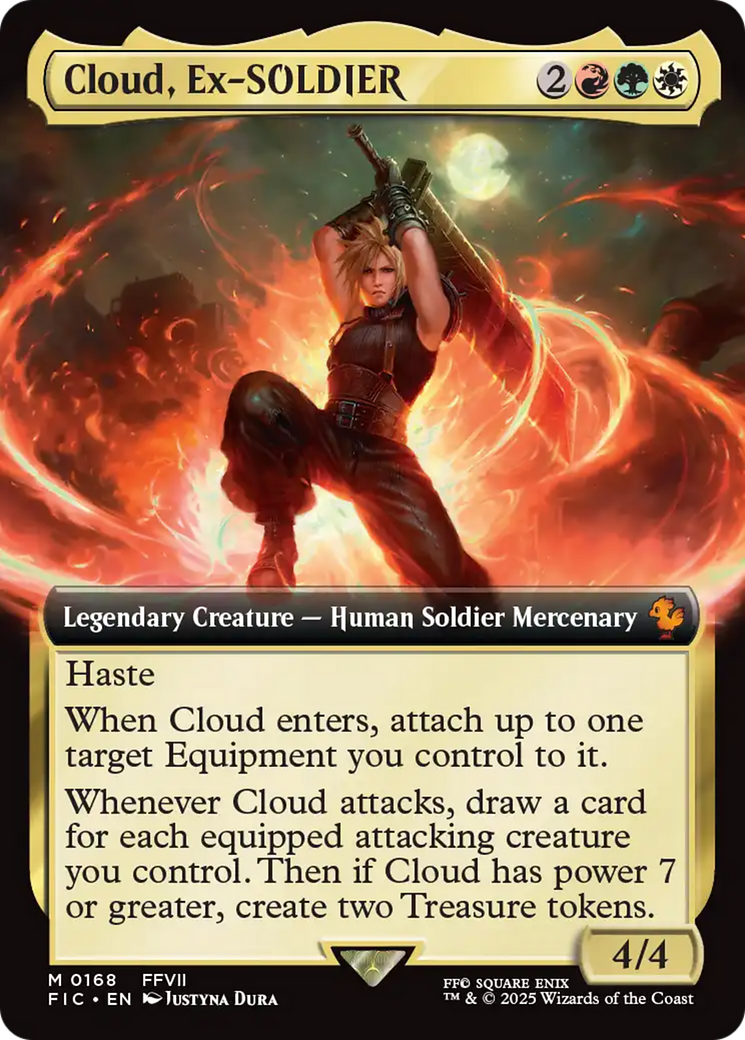 Cloud, Ex-SOLDIER (Extended Art) [FINAL FANTASY Commander] [Foil]