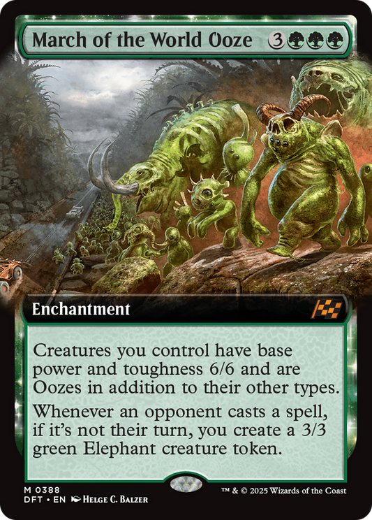 March of the World Ooze (Extended Art) [Aetherdrift] [Foil]