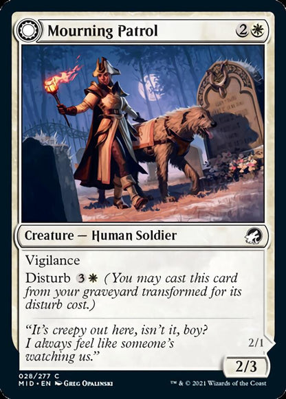 Mourning Patrol // Morning Apparition [Innistrad: Midnight Hunt] [Foil]