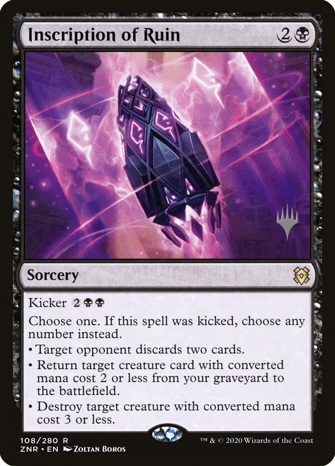 Inscription of Ruin (Promo Pack) [Zendikar Rising Promos] [Foil]