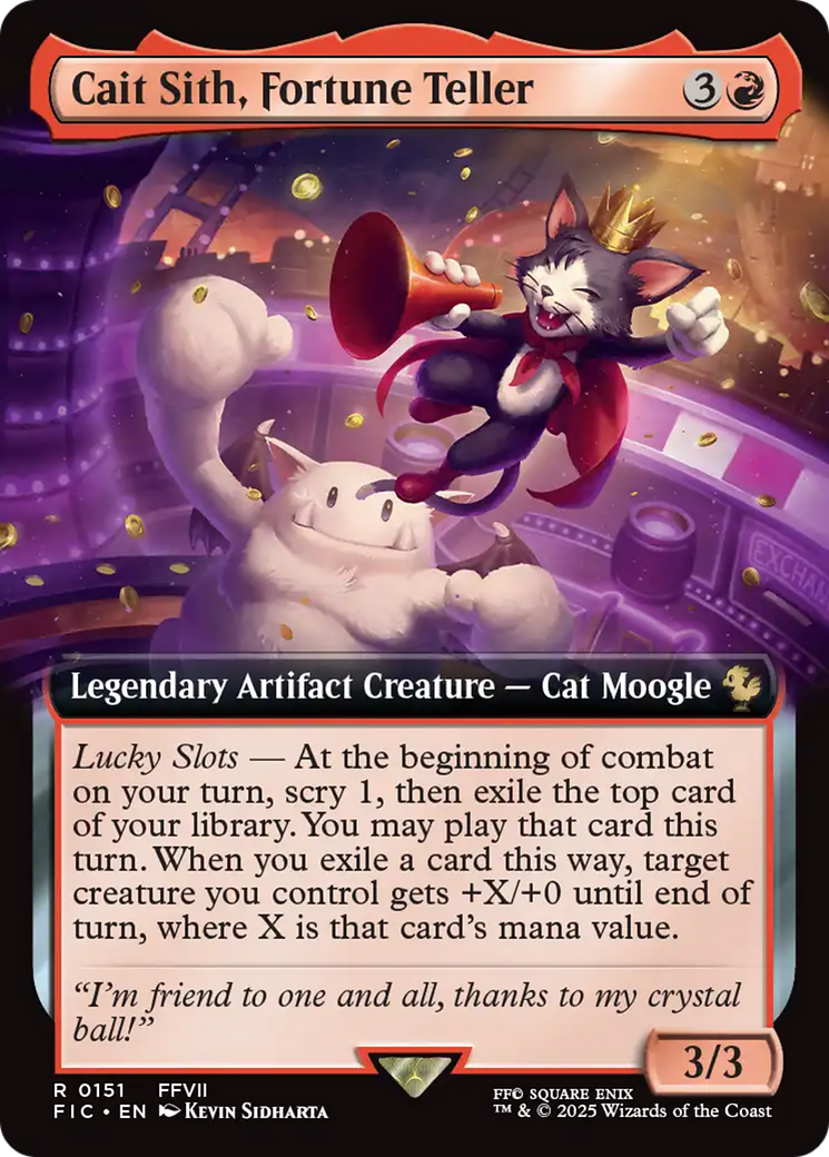 Cait Sith, Fortune Teller (Extended Art) [FINAL FANTASY Commander] [Foil]