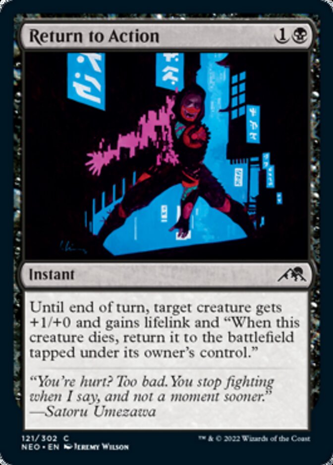 Return to Action [Kamigawa: Neon Dynasty] [Foil]