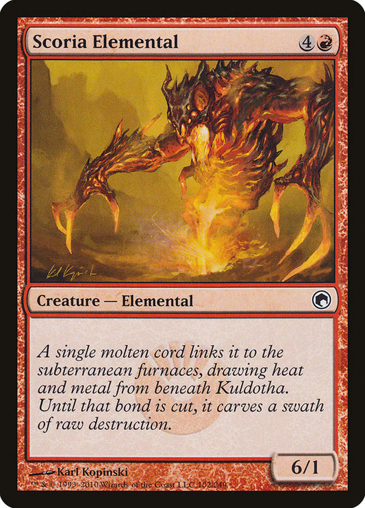 Scoria Elemental [Scars of Mirrodin] [Foil]