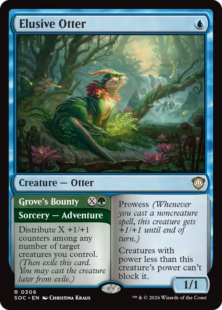 Elusive Otter [Secrets of Strixhaven Commander] [Foil]