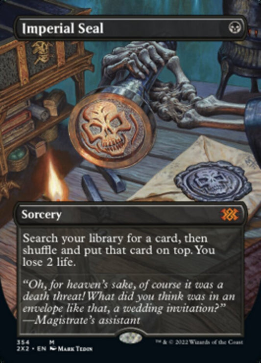 Imperial Seal (Borderless Alternate Art) [Double Masters 2022] [Foil]