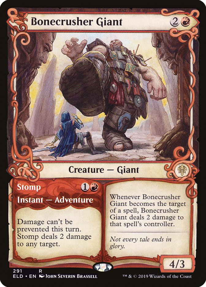 Bonecrusher Giant // Stomp (Showcase) [Throne of Eldraine] [Foil]