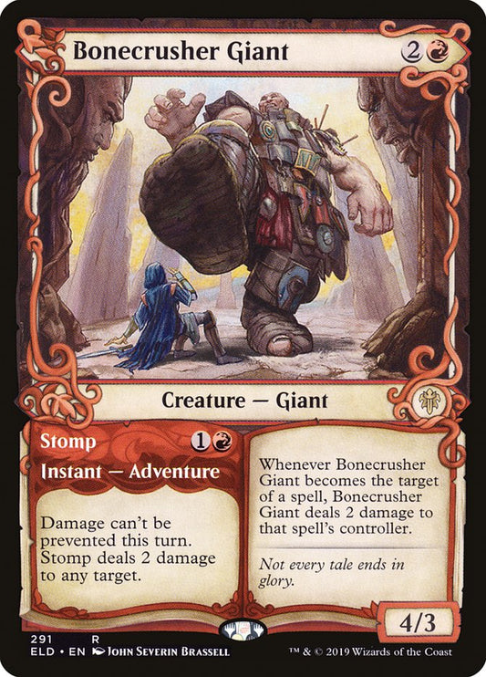 Bonecrusher Giant // Stomp (Showcase) [Throne of Eldraine] [Foil]