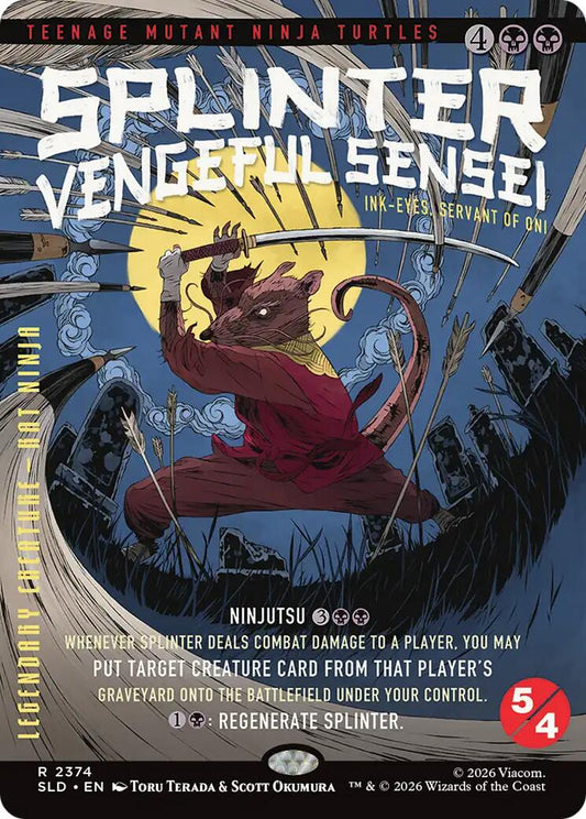Splinter, Vengeful Sensei - Ink-Eyes, Servant of Oni [Secret Lair Drop Series] [Foil]