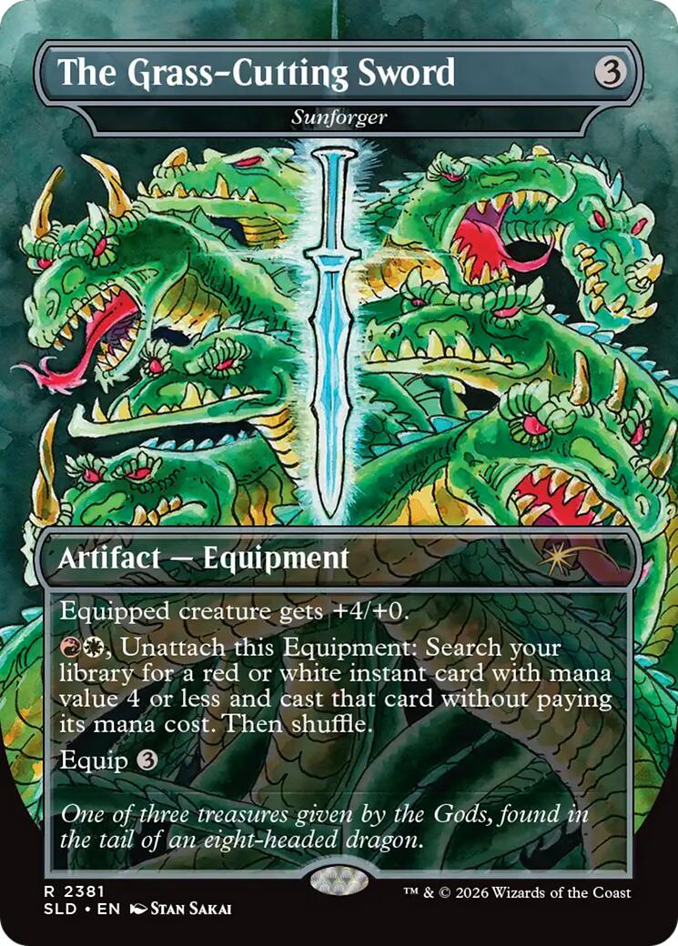 The Grass-Cutting Sword - Sunforger [Secret Lair Drop Series] [Foil]