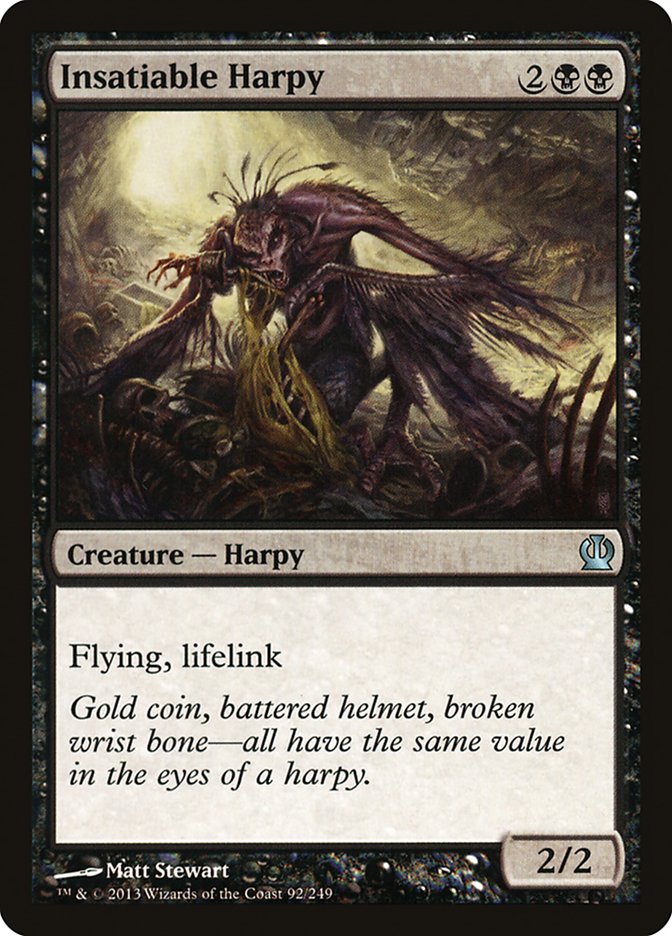 Insatiable Harpy [Theros] [Foil]