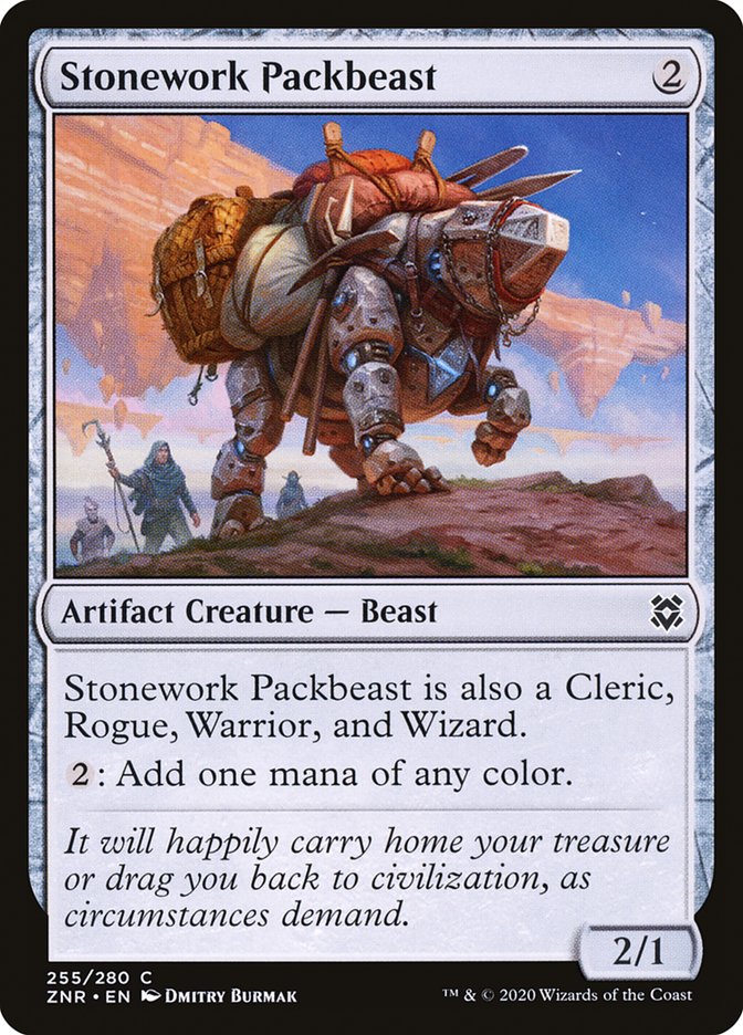 Stonework Packbeast [Zendikar Rising] [Foil]