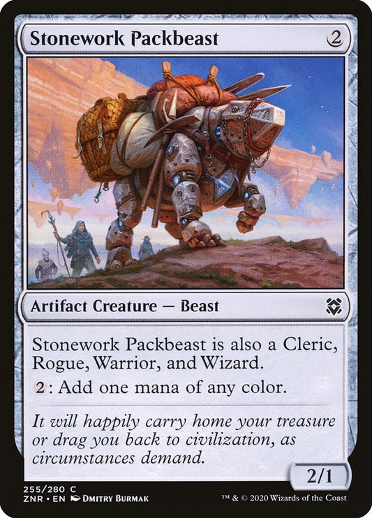Stonework Packbeast [Zendikar Rising] [Foil]